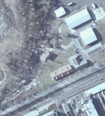 2003: Luftaufnahme THW-Gelände