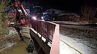 Aufbau der Pumpen in der Nacht